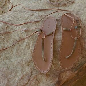 DÔEN sandals st moritz 7.5 tts NEW nib leather new brown